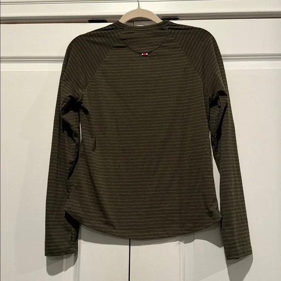 Tracksmith Olive Striped Horizon Long Sleeve - Picture 4 of 4